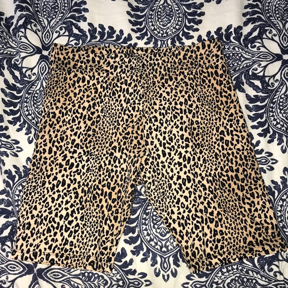Cheetah biker Shorts